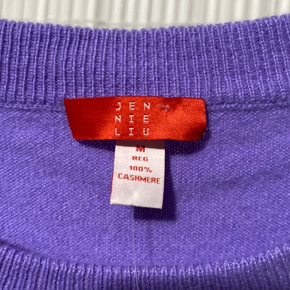 Jennie Liu 100% Cashmere Crewneck Sweater - Picture 4 of 4